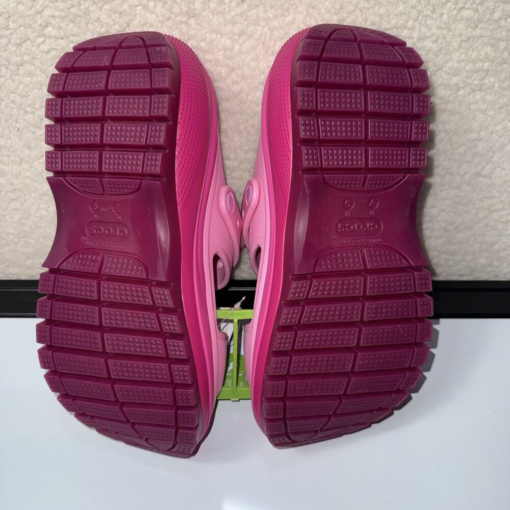 Crocs Mega Crush Women’s Size 9 Platform Sandal Bubble Pink Matte 210884-6WZ NEW - Picture 7 of 8